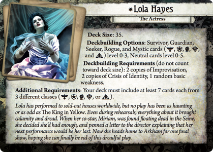 + Mini-Card - Der Pfad nach Carcosa Arkham Horror 1x #006 Lola Hayes