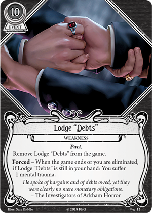 Lodge "Debts"