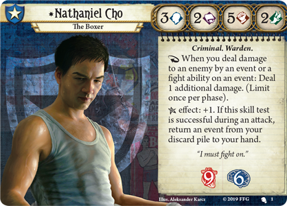 Investigatore Nathaniel Cho - Arkham Horror: Il Gioco di Carte -  EveryGameYouPlay