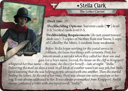 Arkham Horror LCG Stella Clark Investigator Starter Deck 